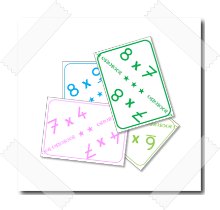Un jeu de cartes d'association pour réviser les tables de multiplication
