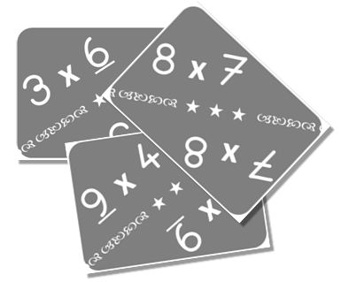 Cartes pour apprendre les tables de multiplication - Charivari à l'école